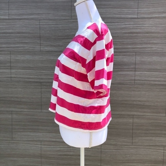 BP oversized striped Boxy Tee Size M - Picture 3 of 9